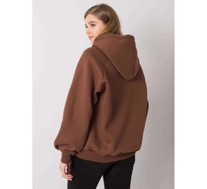 Mikina EM BL 651/1.21X tmavě hnědá