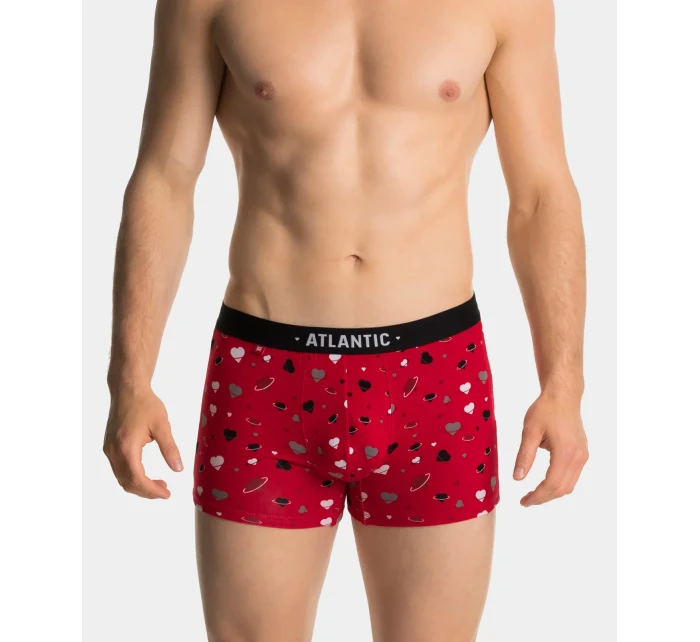 Pánské boxerky Love 2Pack + černá, červená model 20381184 - Atlantic Pánské boxerky Love 2Pack + černá, červená model 20381184 - Atlantic