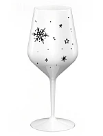 ZIMĚNKA - biely nerozbitný pohár na víno 470 ml