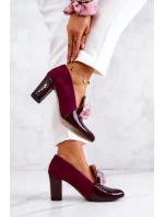 Semišové lodičky z kůže s model 21577735 - Boto