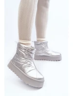 Dámské sněhule na masivní platformě stříbrné Fionia Dámské sněhule na masivní platformě stříbrné Fionia