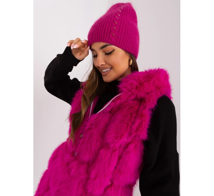 Czapka AT CZ model 21468359 fuksjowy - FPrice Czapka AT CZ model 21468359 fuksjowy - FPrice