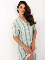 Sukienka TW SK BI model 21207221 biało zielony - FPrice Sukienka TW SK BI model 21207221 biało zielony - FPrice