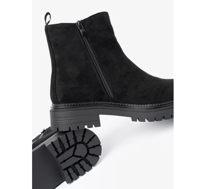 Trendy dámské kotníčkové boty černé platforma Trendy dámské kotníčkové boty černé platforma