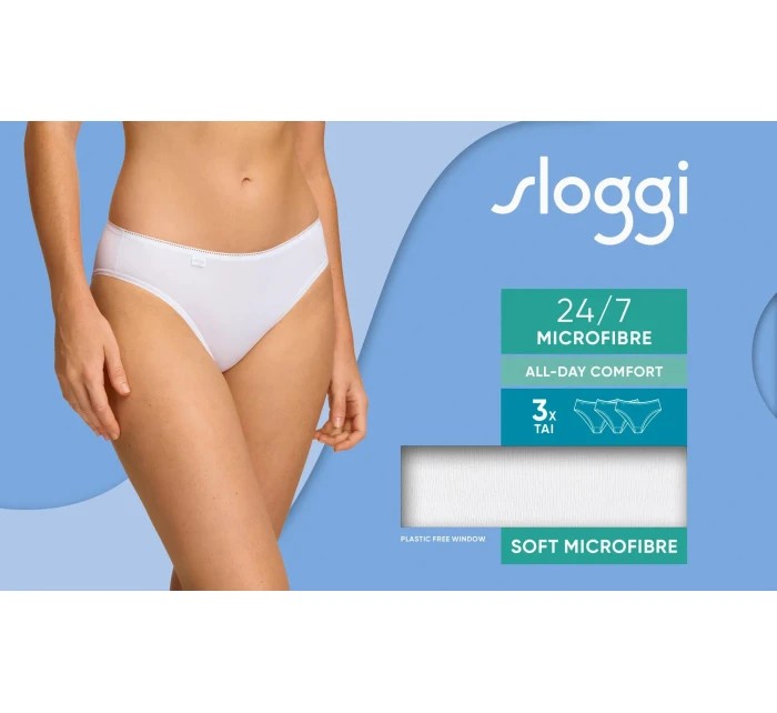 sloggi 24/7 Microfibre Tai C3P - WHITE - SLOGGI WHITE - SLOGGI