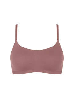 Dámský top GO Daily Cotton Top - BROWN - sv. hnědý 1141 - SLOGGI