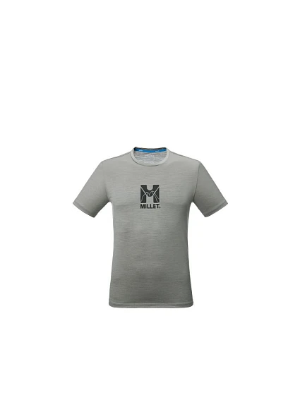 Pánské tričko MILLET Ubic Wool Ts Ss M, šedé Pánské tričko MILLET Ubic Wool Ts Ss M, šedé