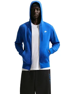 Pánská mikina Nike Club BB FZ Hoodie, modrá, FN3861, velikost 480 M