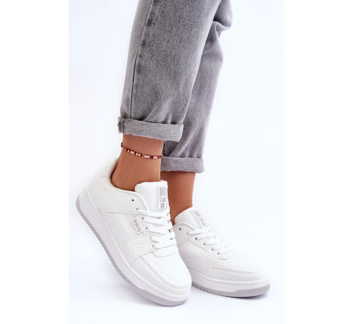 Dámské Sportovní Boty Sneakersy Big Star model 21634180 Bílé - Big Star Shoes Dámské Sportovní Boty Sneakersy Big Star model 21634180 Bílé - Big Star Shoes