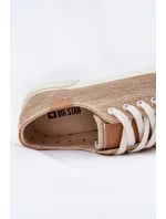 Dámské Textilní Tenisky Big Star RR274795 Béžové Dámské Textilní Tenisky Big Star RR274795 Béžové