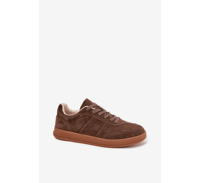 Dámské semišové sneakersy Big Star SS274676 HI-POLY SYSTEM Hnědé Dámské semišové sneakersy Big Star SS274676 HI-POLY SYSTEM Hnědé