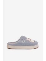 Fotrnné pantofle s medvídkem modré Noralie