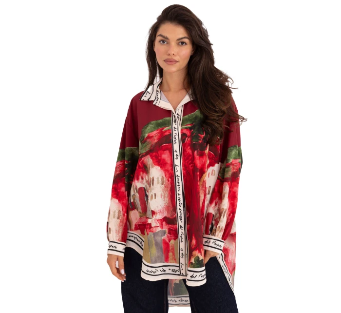 Koszula IT KS model 21393127 bordowy - FPrice