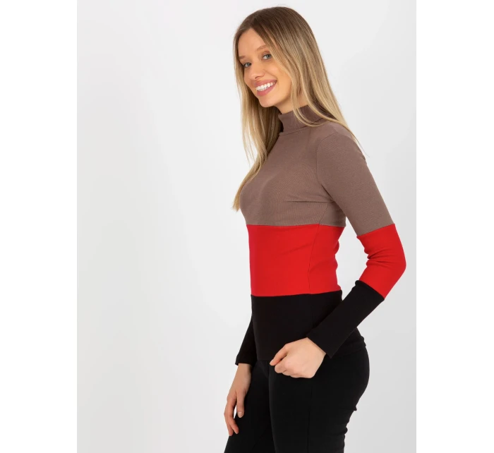 Dámská halenka RV BZ 8465 1.93P hnědá - FPrice