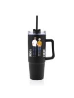 Personalizovaná termoska s průhledným víčkem s párem 