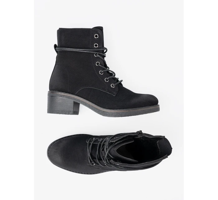 Originální černé  kotníčkové boty dámské Obcas