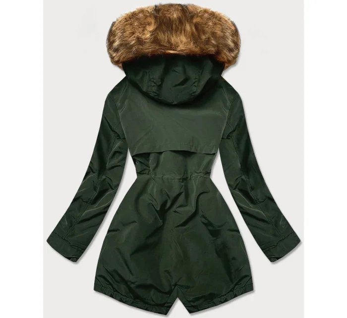 ZIMOWA PARKA DAMSKA NA ZIELONA model 21242967 - LHD