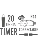 GIRLANDA OGRODOWA LIGHT  BIAŁY model 21831189