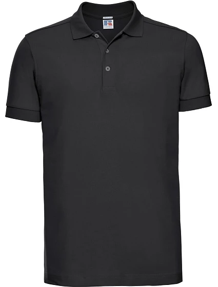 Russell Athletic 566M Pánské elastické piqué polo 10.566M black Russell Athletic 566M Pánské elastické piqué polo 10.566M black