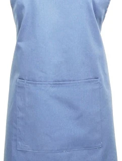 Premier PR 154 Zástěra s laclem a kapsou na břiše "Colours" 39.0154 mid blue