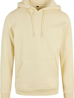 Build your Brand BY 011 Mikina s kapucí z těžké bavlny 56.0011 soft yellow