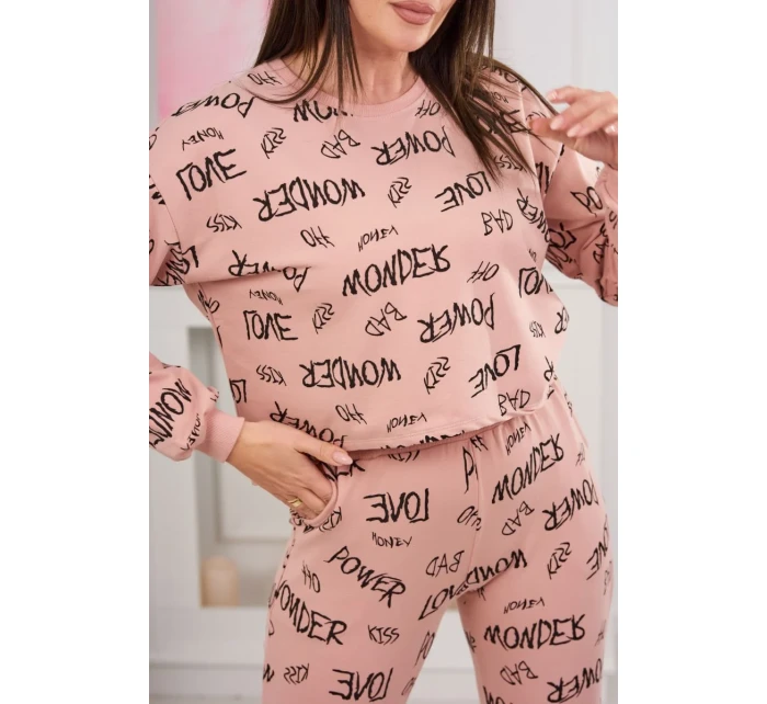 Statement set tmavě pudrově růžový Statement set tmavě pudrově růžový