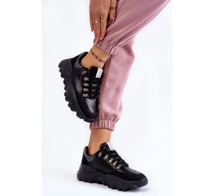 Dámské Tenisky na platformě Cross Jeans KK2R4073C černe