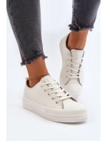 Dámské tenisky z ekologické kůže Big Star model 21649521 Bílé - Big Star Shoes Dámské tenisky z ekologické kůže Big Star model 21649521 Bílé - Big Star Shoes