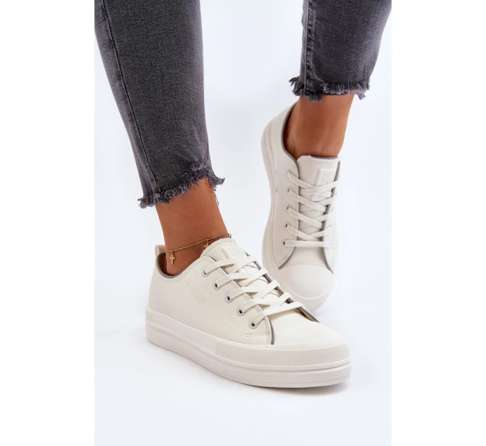 Dámské tenisky z ekologické kůže Big Star model 21649521 Bílé - Big Star Shoes Dámské tenisky z ekologické kůže Big Star model 21649521 Bílé - Big Star Shoes