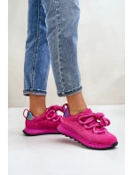 Semišové Dámské Tenisky S  Fuchsie model 21671675 - Artiker