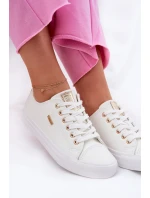 Dámské Tenisky Z Eko Kůže Big Star RR274748 Bílé Dámské Tenisky Z Eko Kůže Big Star RR274748 Bílé