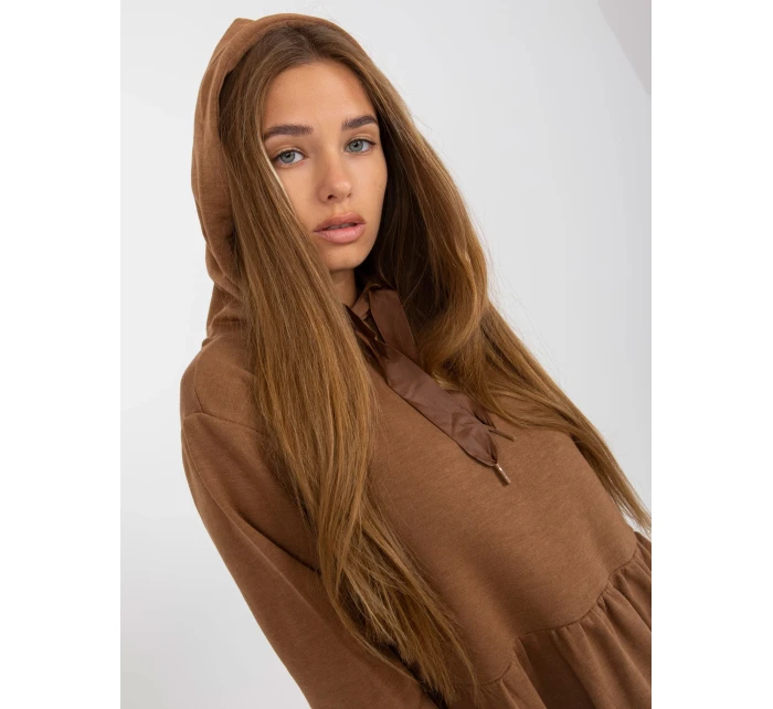 Šaty D10027C30287A6 hnědé