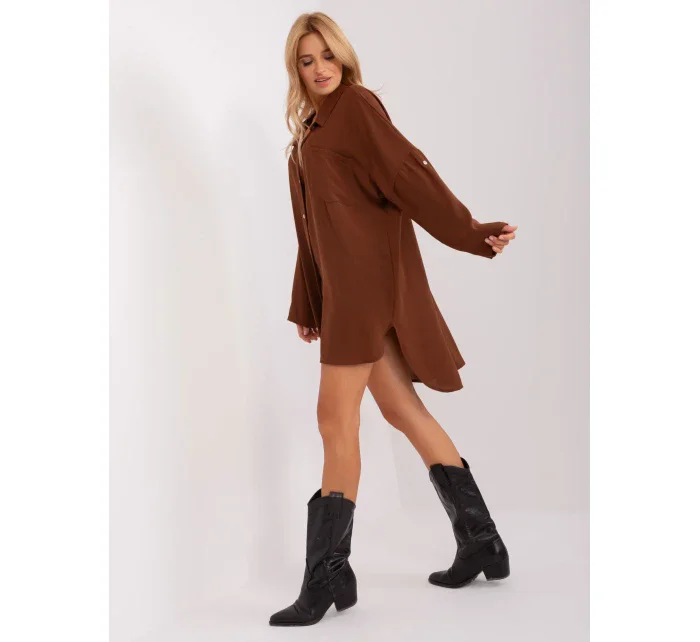 Šaty DHJ SK 13938.02P hnědá Šaty DHJ SK 13938.02P hnědá