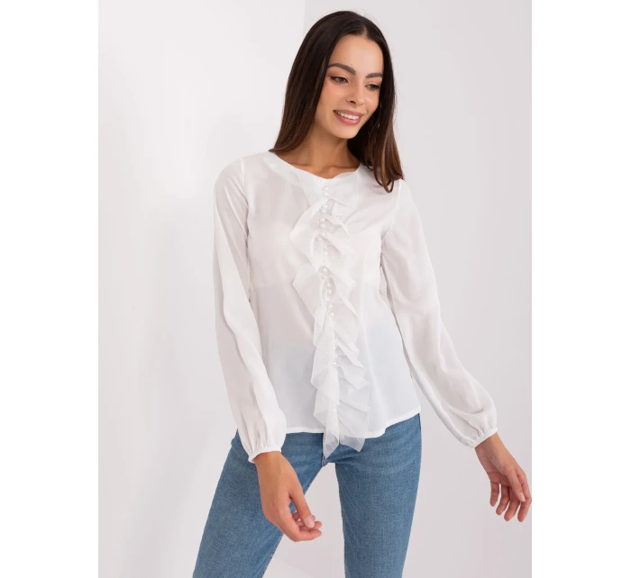 Bluzka LK BZ model 18865941 ecru - FPrice Bluzka LK BZ model 18865941 ecru - FPrice