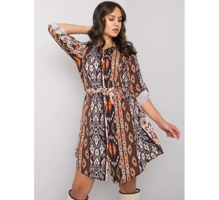 Šaty WN SK 2230.39 černá a béžová