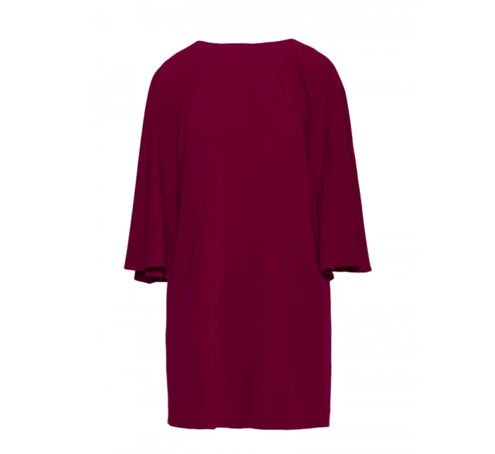 S426 Mini šaty s netopýřími rukávy - bordó S426 Mini šaty s netopýřími rukávy - bordó