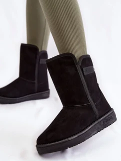 Dámské vysoké boty do sněhu Big Star KK274618 Černe