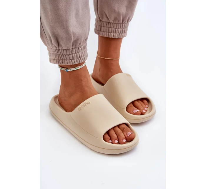 Lehké dámské pantofle Big Star Béžová