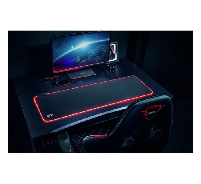TRUST GXT764 GLIDE-FLEX RGB XXL podložka pod myš