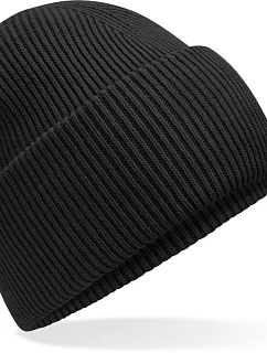 Beechfield B 385R Pletená čepice s manžetou "Recycled" 53.385R black