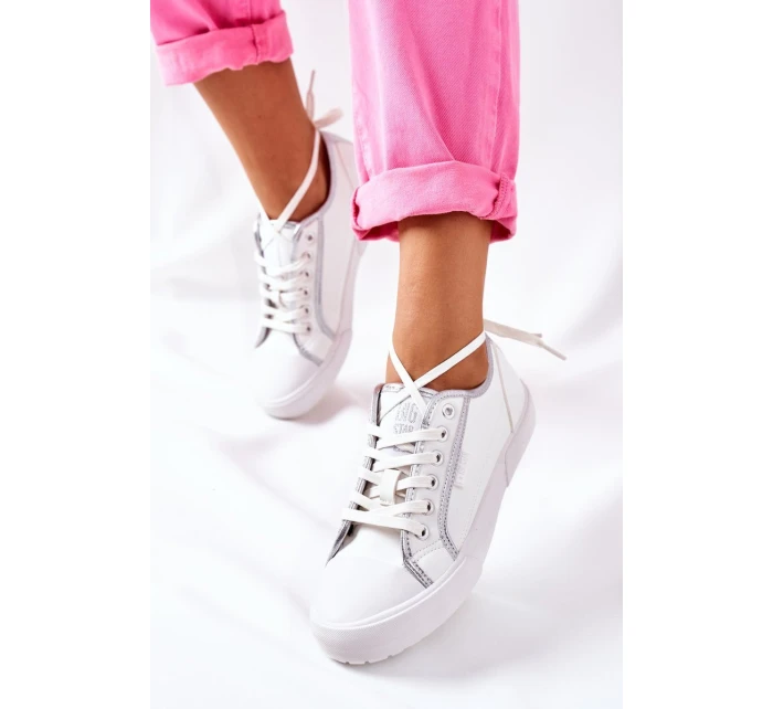 Dámské Kožené Tenisky BIG STAR model 21559778 Bílé - Big Star Shoes