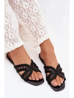 Dámské ploché černé pantofle model 22032007 - Boto