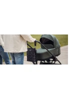 Dámská crossbody kabelka na kočárek Vuch Amma Flowers Black Dámská crossbody kabelka na kočárek Vuch Amma Flowers Black