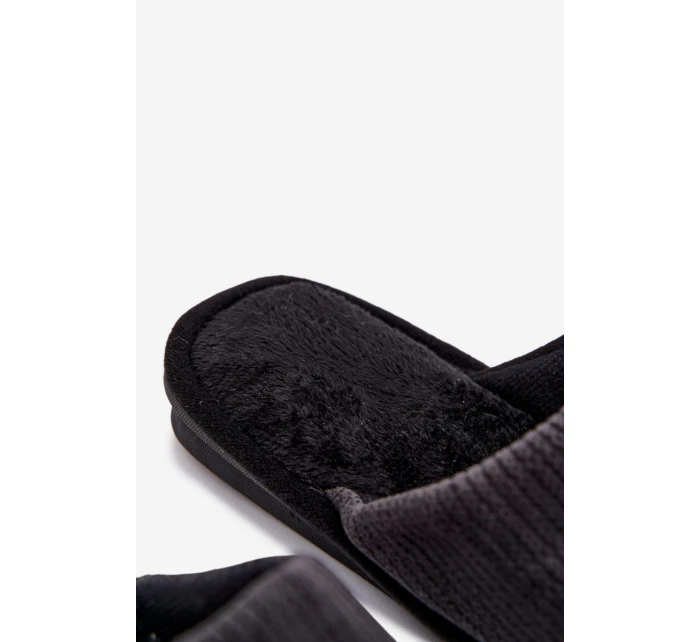 Pánské nazouváky s nášivkou Presine – černé