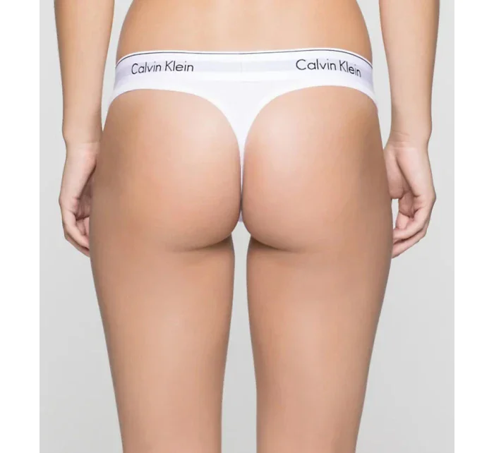 Tanga F3786E-100 bílá - Calvin Klein