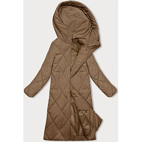 Dlouhá zimní bunda s kapucí J.Style tmavě béžová (5M3173-84) Dlouhá zimní bunda s kapucí J.Style tmavě béžová (5M3173-84)