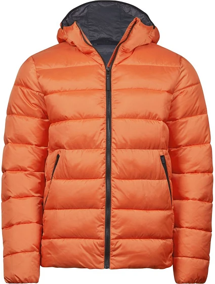 Tee Jays TJ 9646 Lehká pánská prošívaná bunda s kapucí 18.9646 dusty orange Tee Jays TJ 9646 Lehká pánská prošívaná bunda s kapucí 18.9646 dusty orange