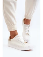 Dámské tenisky z ekologické kůže bílé Tiraelle