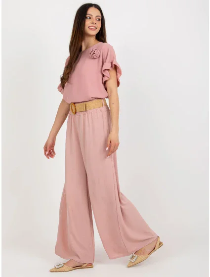 Kalhoty DHJ SP 8387.57 světle růžová