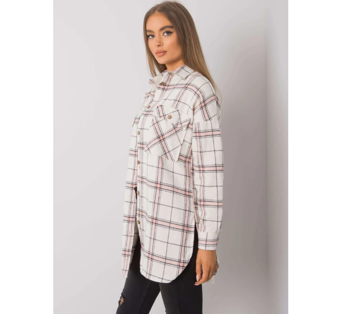 Košile TO KS 0810 3.32 bílá růžová Košile TO KS 0810 3.32 bílá růžová